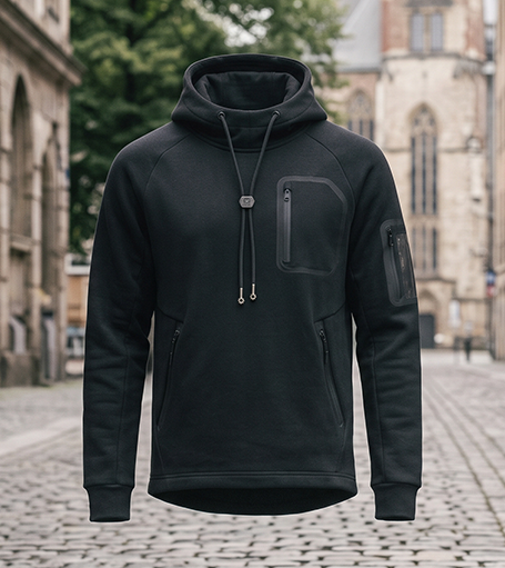 Zip Hoodie Charcoal